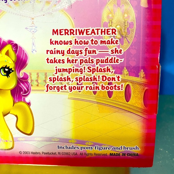 MY LITTLE PONY G3 NWT VTG 2003 FRIENDSHIP BALL SPARKLE PONY MERRIWEATHER HASBRO - Picture 15 of 16